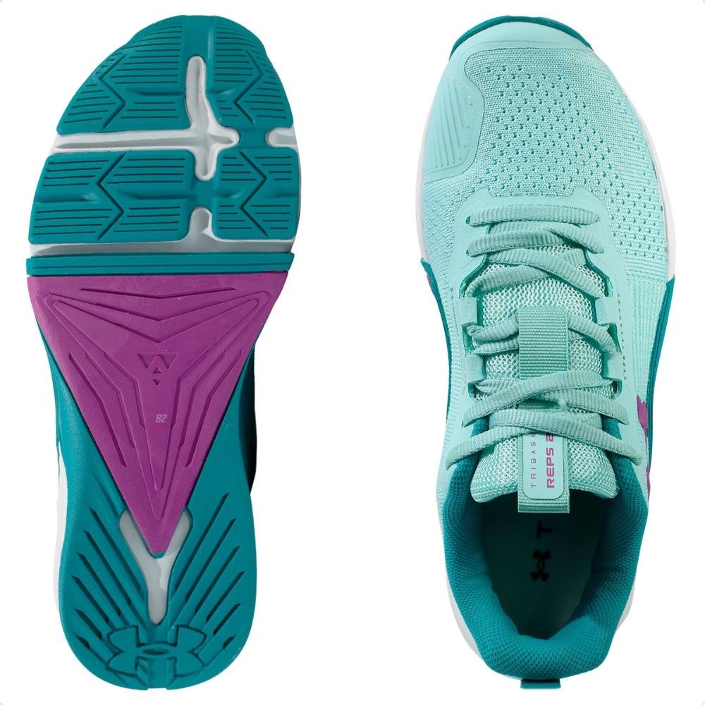 Tênis Under Armour Tribase Reps 2 Feminino Verde/Roxo 6