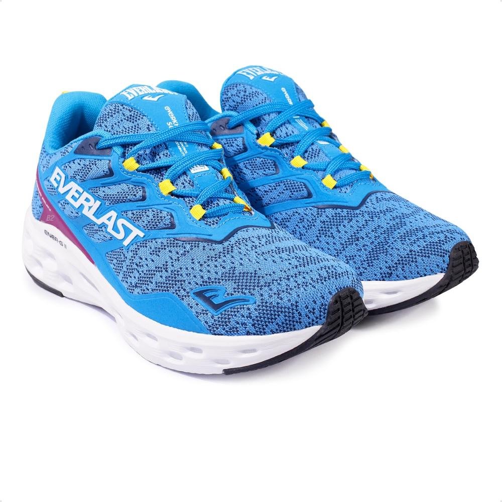 Tênis Everlast Climber Run Masculino Azul/Amarelo 3