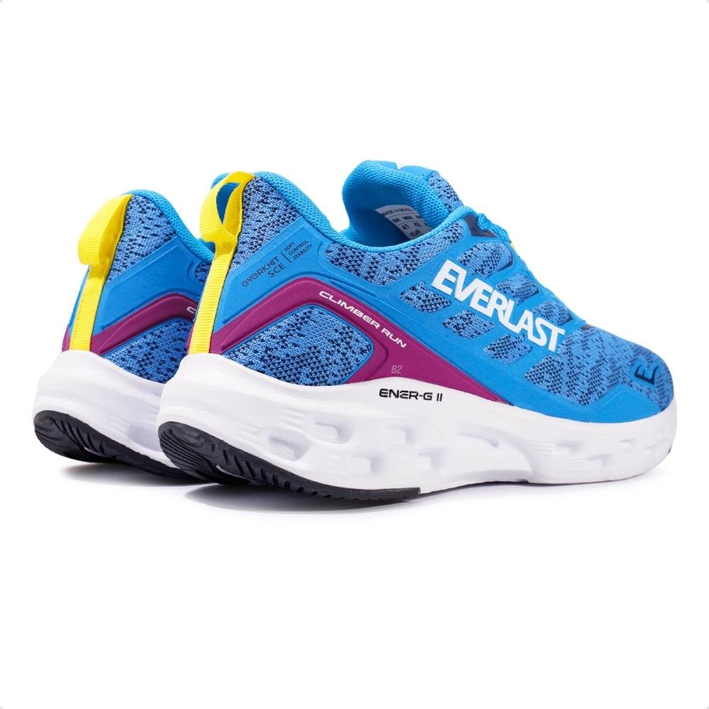 Tênis Everlast Climber Run Masculino Azul/Amarelo 5