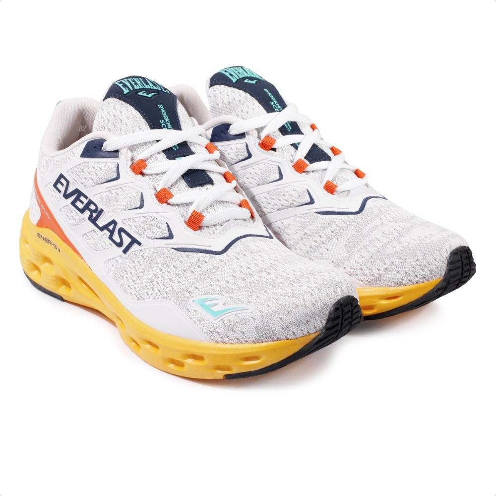 Tênis Everlast Climber Run Masculino Branco/Amarelo 3