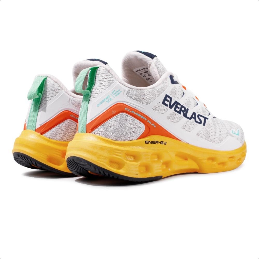 Tênis Everlast Climber Run Masculino Branco/Amarelo 5