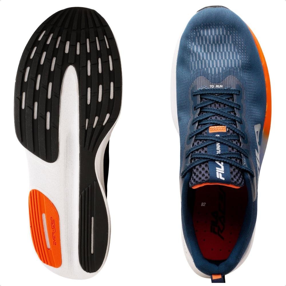 Tênis Fila Racer Fastpace Masculino Marinho/Laranja 6