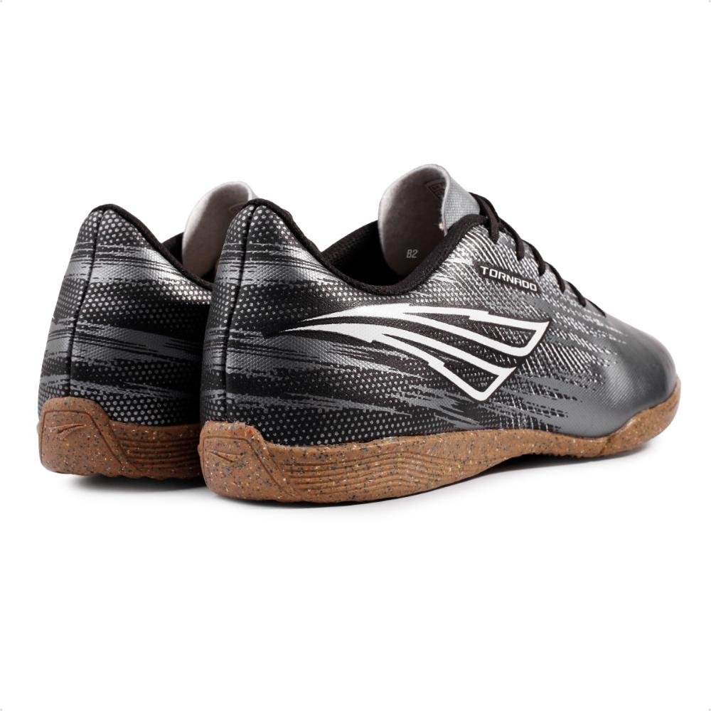 Chuteira Futsal Penalty Tornado Unissex Chumbo/Preto 5