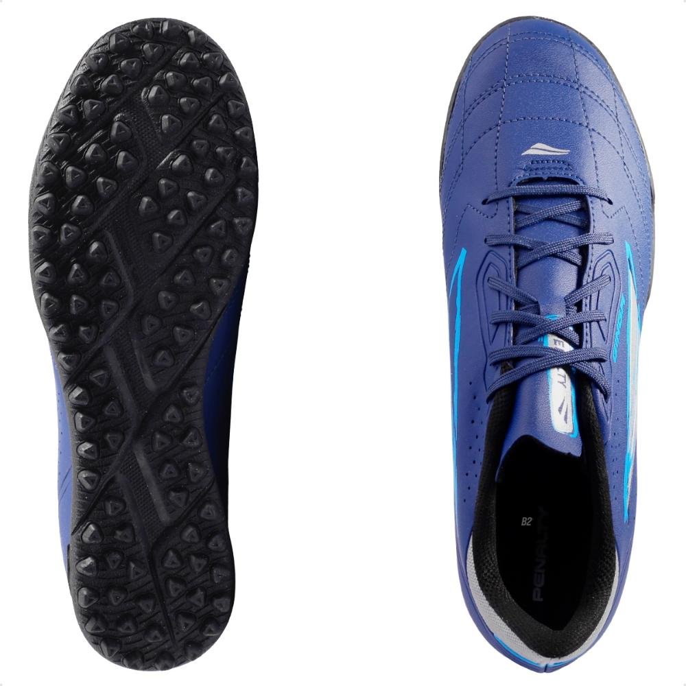 Chuteira Society Penalty Ginga Y-1 Unissex Marinho/Cinza 6