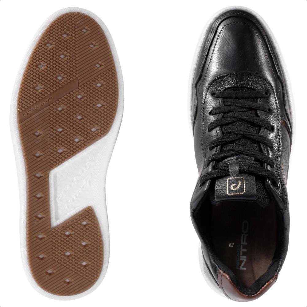 Sapatênis Pegada Casual Drift Masculino Preto/Marrom 6