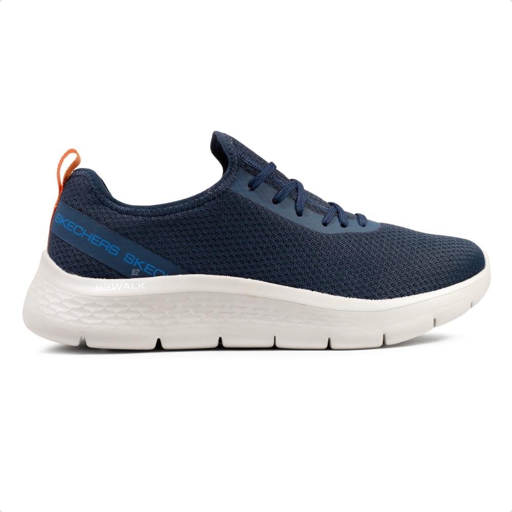 Tênis Skechers Go Walk Flex Saturn Horizon Masculino Marinho/Laranja 1