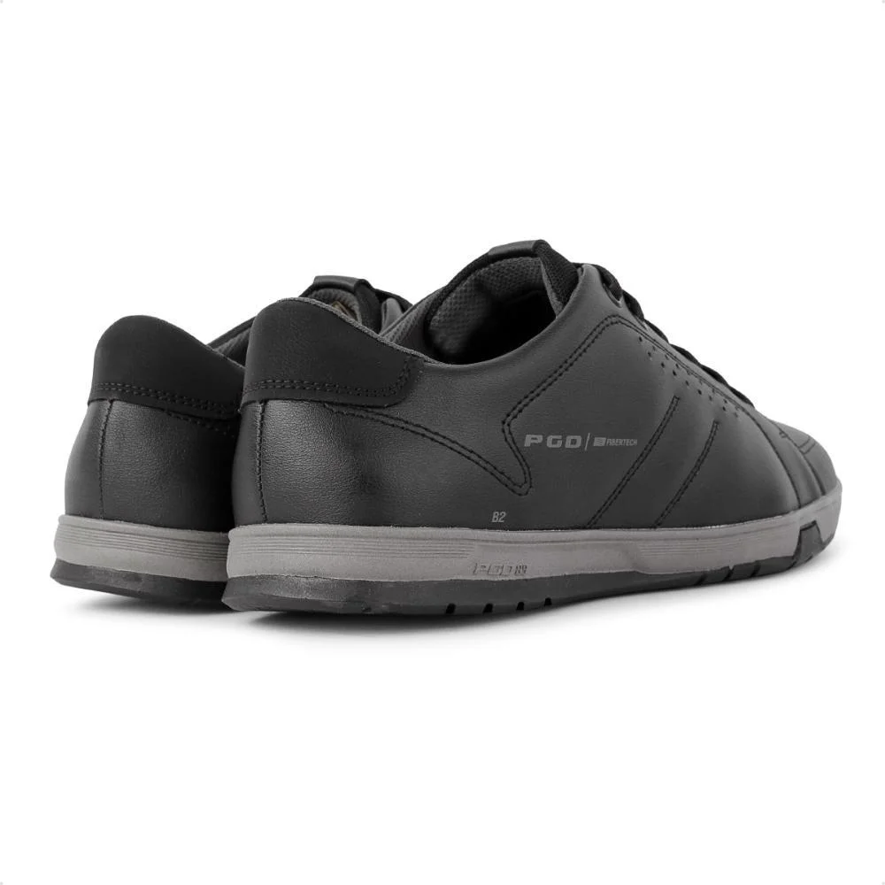 Sapatênis Pegada Element Confort Masculino Preto/Cinza 4