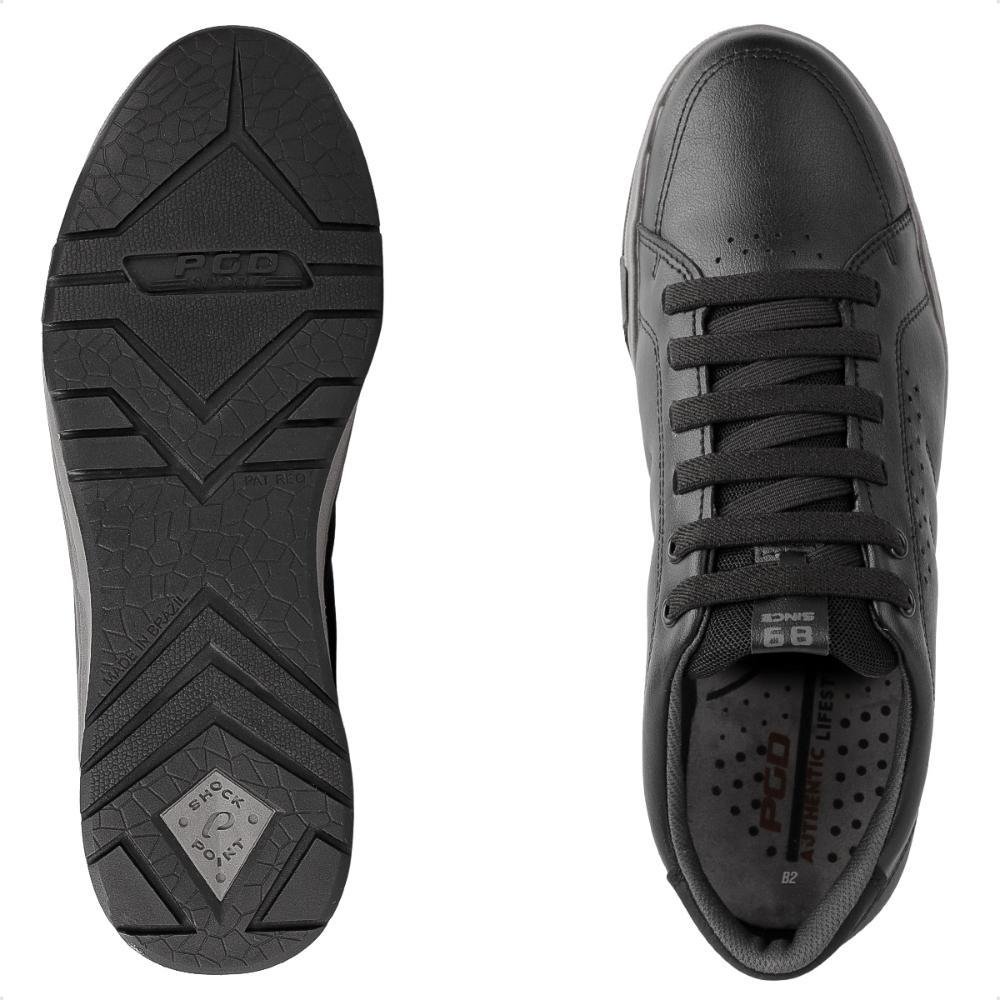 Sapatênis Pegada Element Confort Masculino Preto/Cinza 6