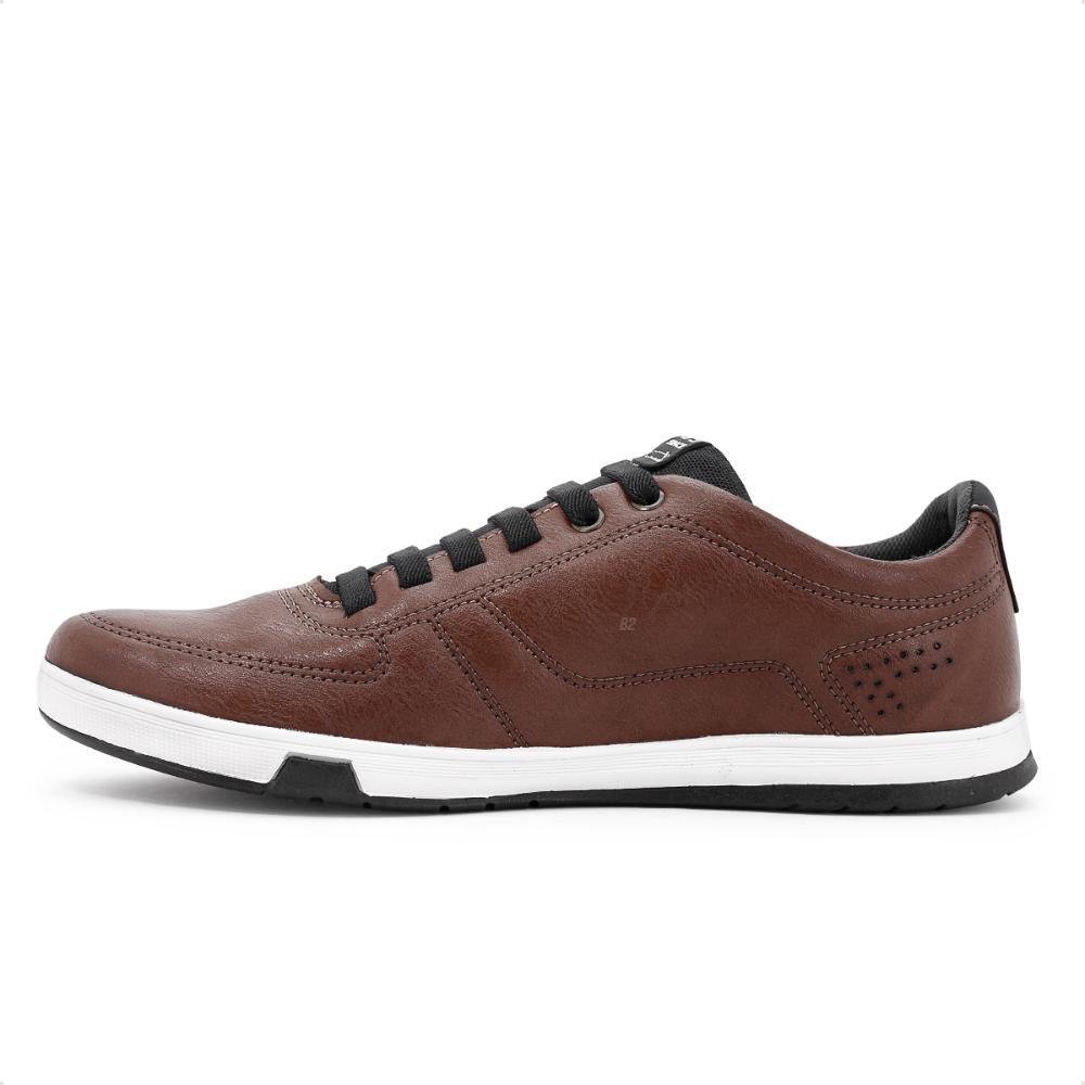 Sapatênis Pegada Element Masculino Casual Marrom/Branco 2