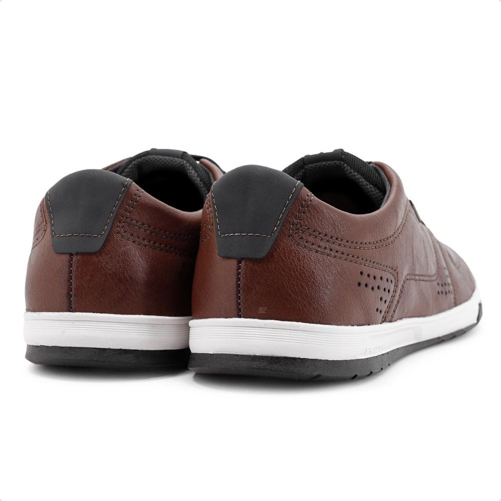 Sapatênis Pegada Element Masculino Casual Marrom/Branco 3