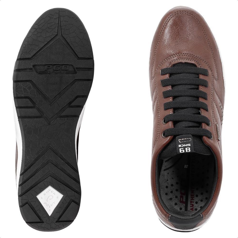 Sapatênis Pegada Element Masculino Casual Marrom/Branco 5