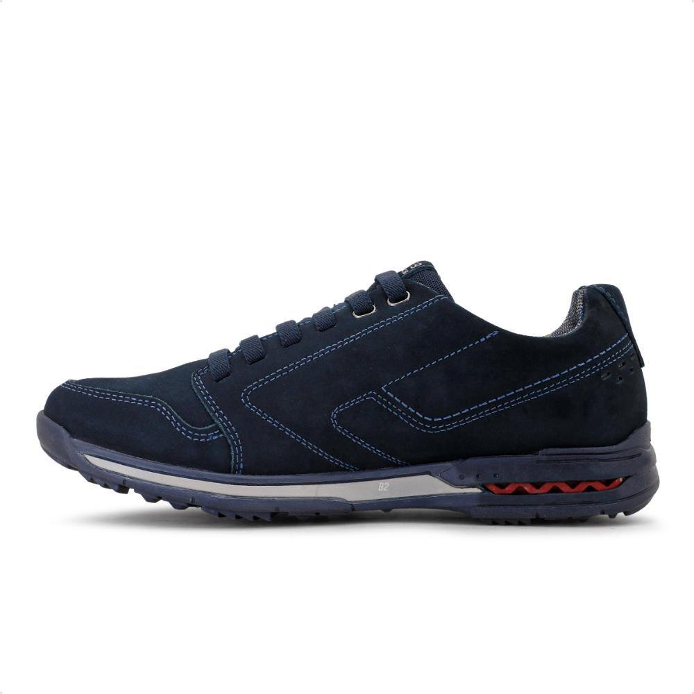 Sapatênis Pegada Gold Casual Com Zíper Masculino Azul Marinho 2