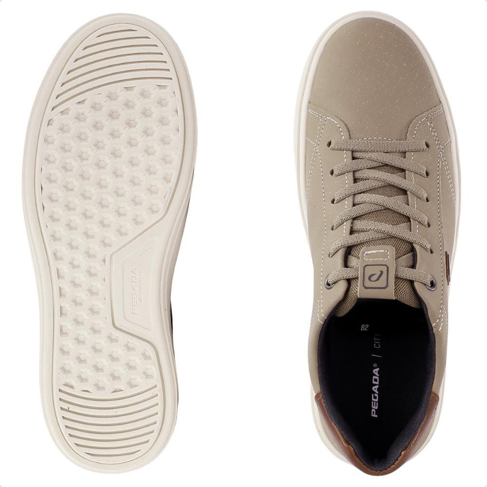 Sapatênis Pegada Style Casual Masculino Bege/Marrom 6