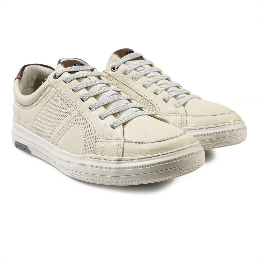 Sapatênis Democrata Denim Luke Masculino Bege/Marrom 3