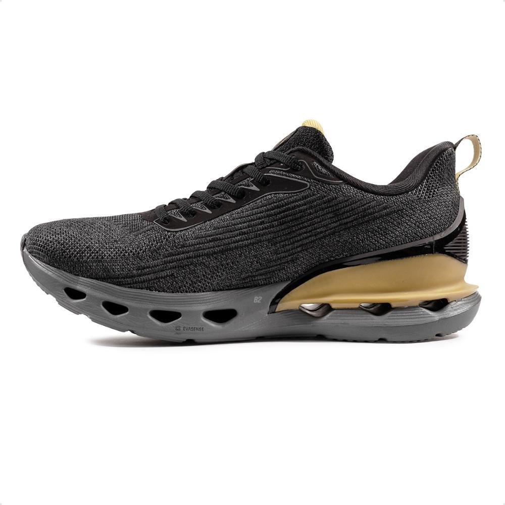 Tênis Olympikus Quartzo Masculino Preto/Dourado 2