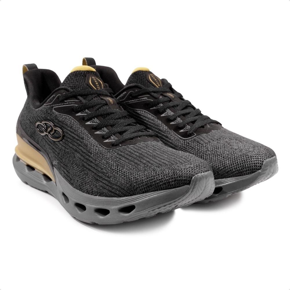 Tênis Olympikus Quartzo Masculino Preto/Dourado 3