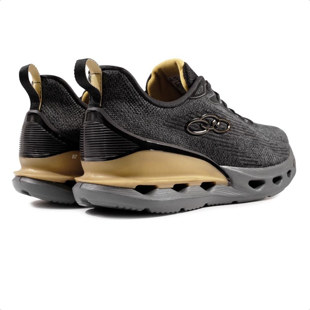 Tênis Olympikus Quartzo Masculino Preto/Dourado 5