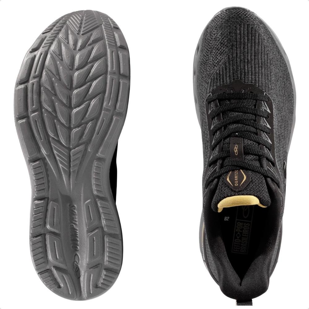 Tênis Olympikus Quartzo Masculino Preto/Dourado 6