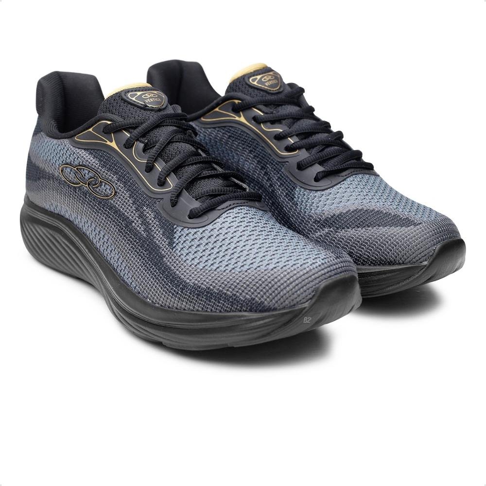 Tênis Olympikus Vertice Feminino Preto/Dourado 3