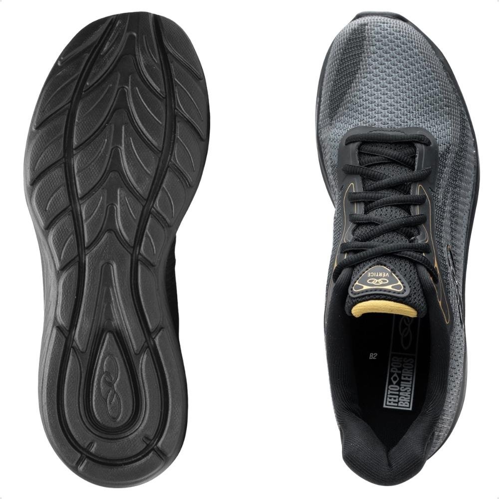 Tênis Olympikus Vertice Feminino Preto/Dourado 6