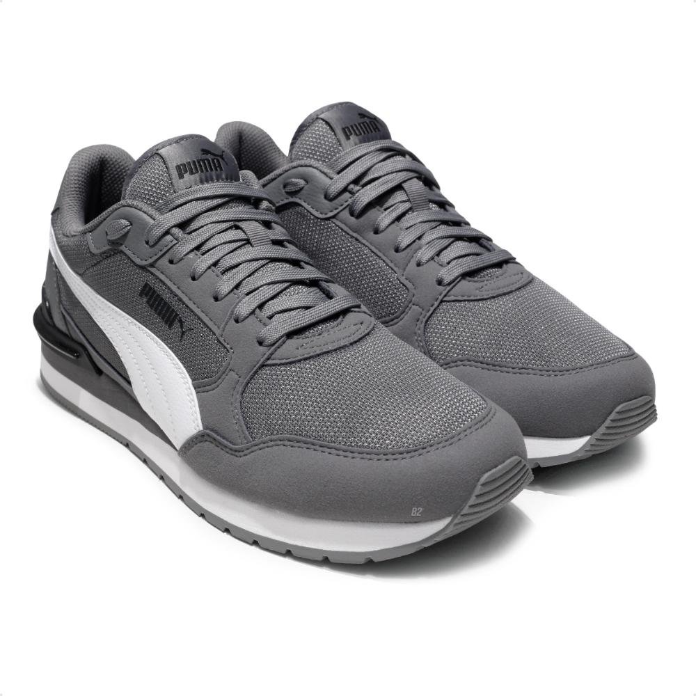 Tênis Puma St Runner V4 Unissex Cinza 3