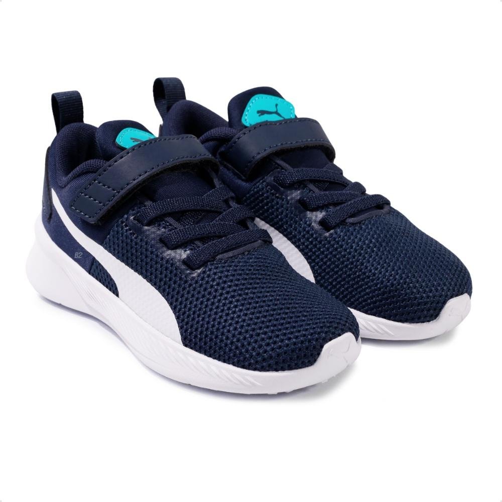 Tênis Puma Flyer Runner V Infantil Azul Marinho 3