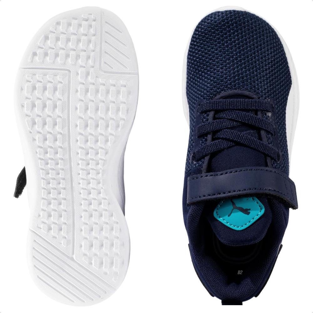Tênis Puma Flyer Runner V Infantil Azul Marinho 6
