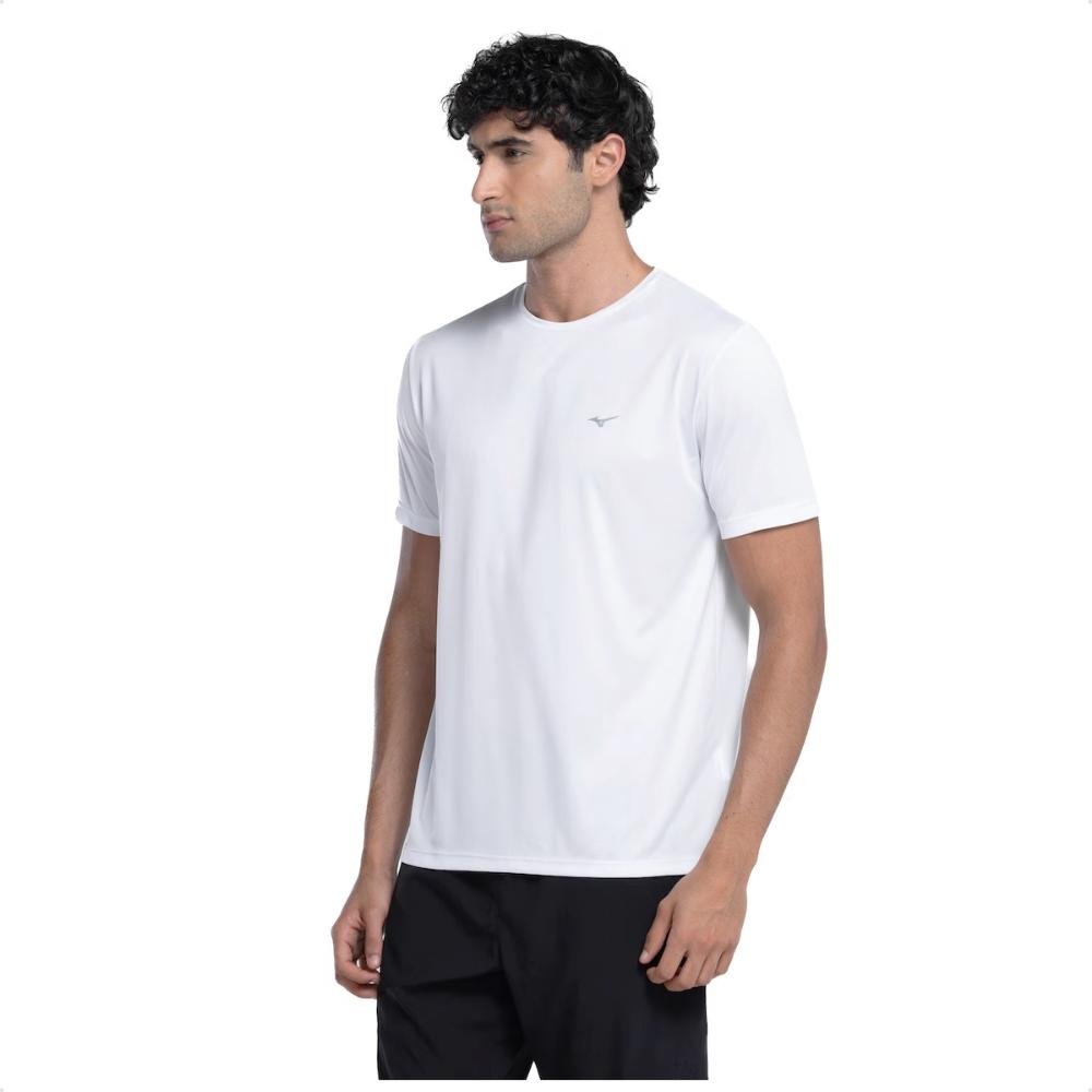 Camiseta Mizuno Treino Run Spark 2 Masculina Branco 1