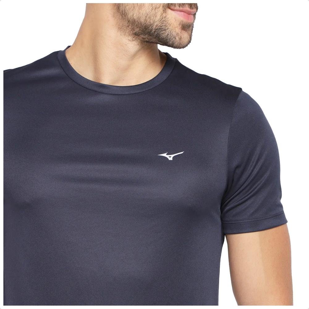 Camiseta Mizuno Treino Run Spark 2 Masculina Azul Marinho 2
