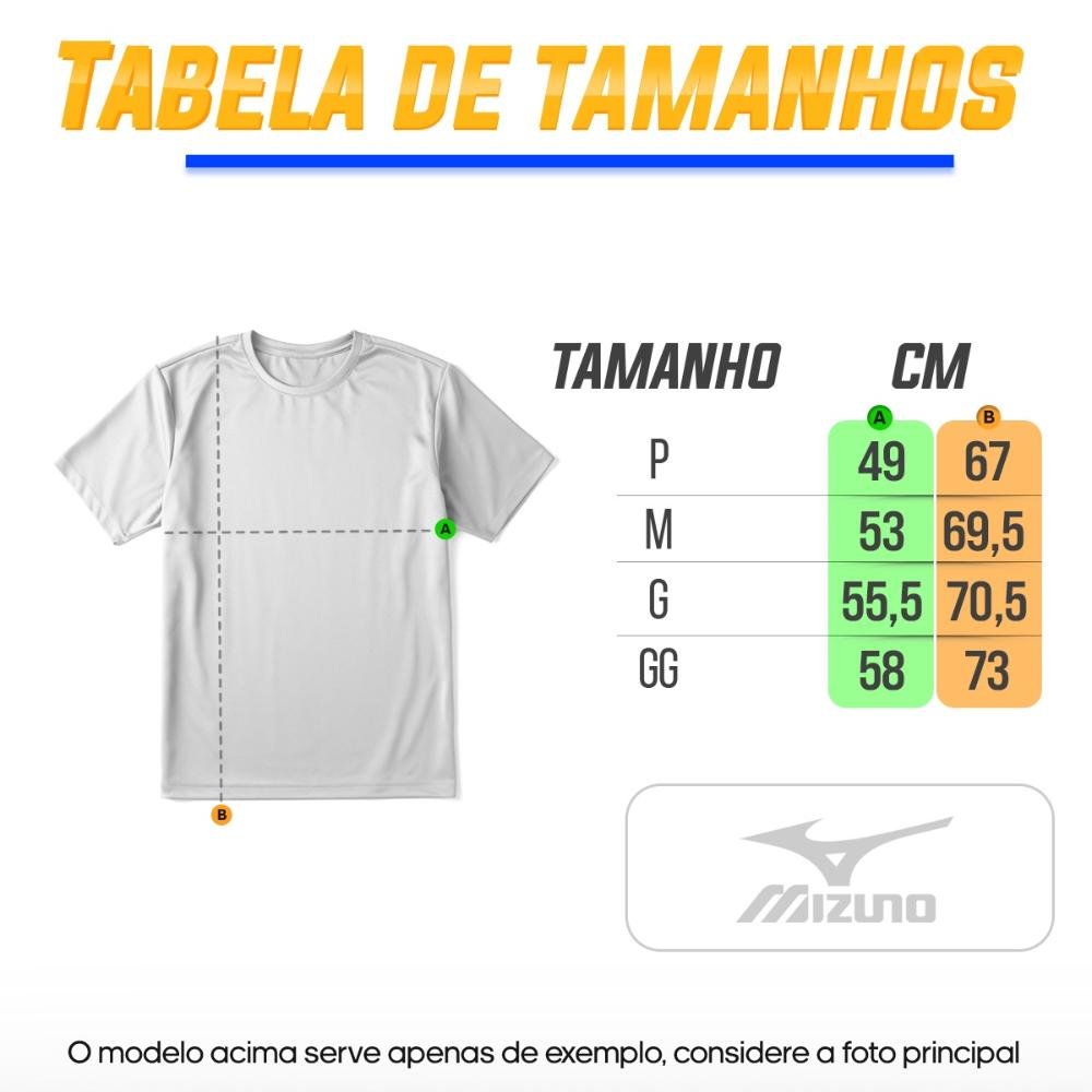 Camiseta Mizuno Treino Run Spark 2 Mescla Masculina Cinza/Marinho 3