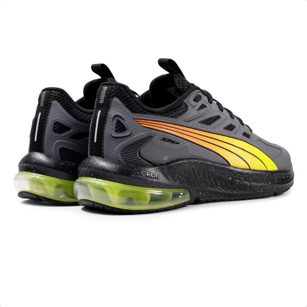 Tênis Puma X-Cell Lightspeed Masculino Cinza/Amarelo 4