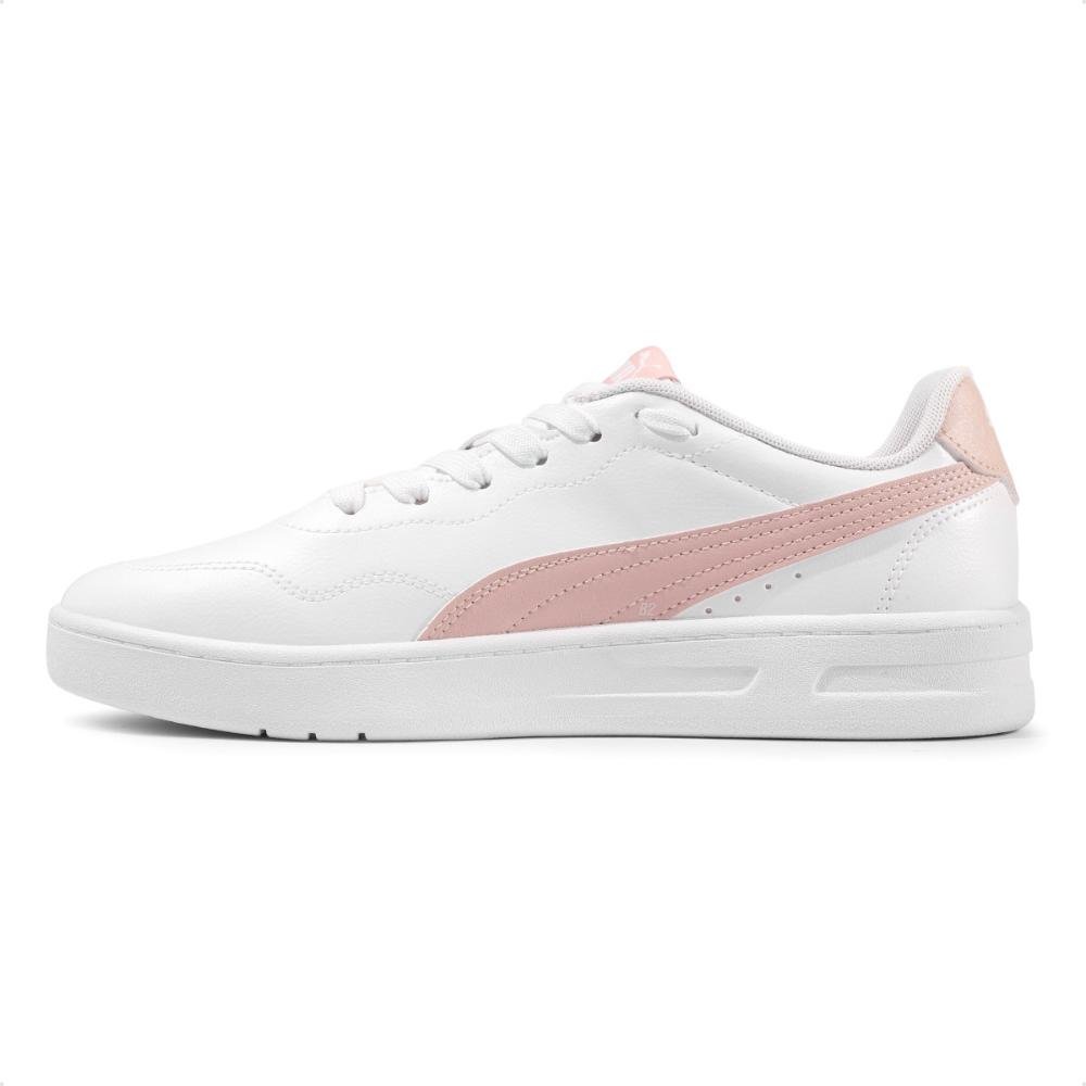 Tênis Puma Court Lally Feminino Branco/Rosa 2