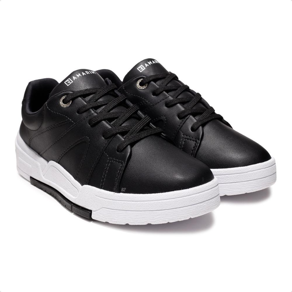 Tênis Ramarim Casual Recortes Summer Feminino Preto/Branco 3