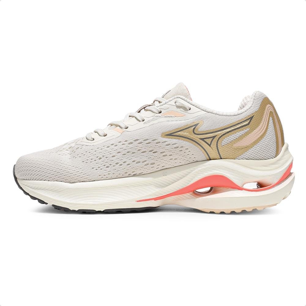 Tênis Mizuno Wave Vitality 6 Feminino Bege/Coral 2