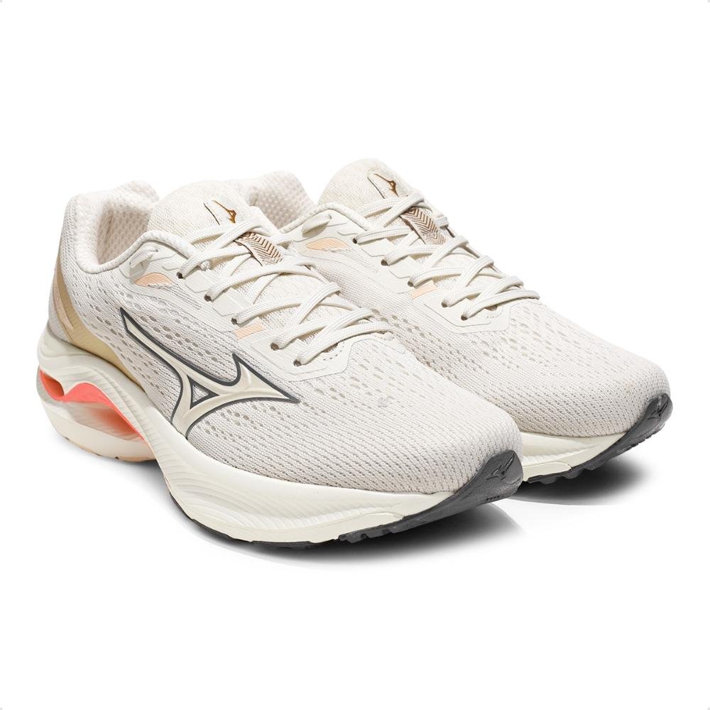 Tênis Mizuno Wave Vitality 6 Feminino Bege/Coral 3