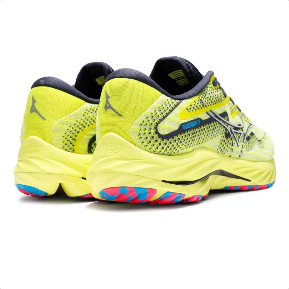 Tênis Mizuno Wave Rider 27 Masculino Amarelo/Chumbo 5