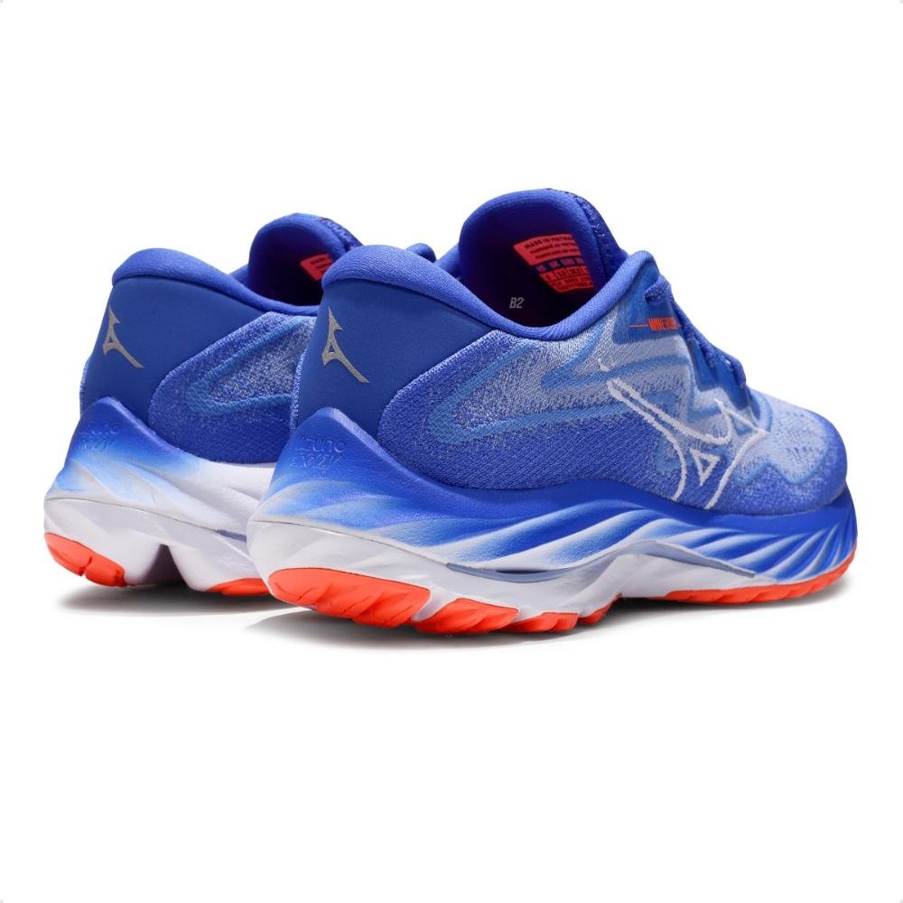 Tênis Mizuno Wave Rider 27 SSW Feminino Azul/Branco 5