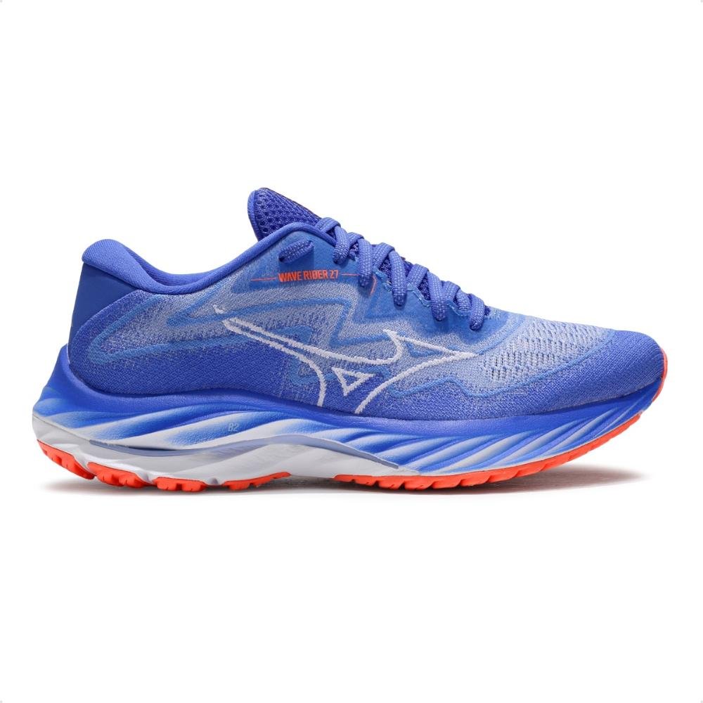 Tênis Mizuno Wave Rider 27 SSW Feminino Azul/Branco 1