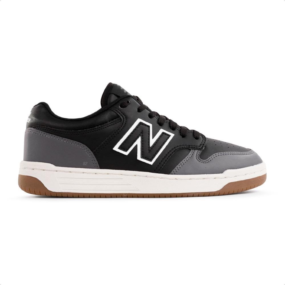 Tênis New Balance 480 Low Masculino Preto/Grafite 1
