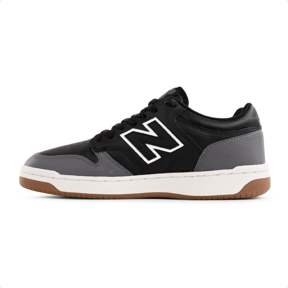 Tênis New Balance 480 Low Masculino Preto/Grafite 2