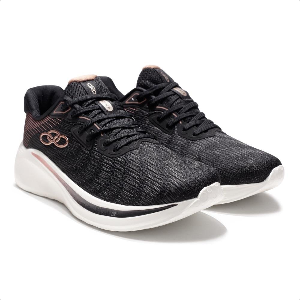 Tênis Olympikus Plaza Feminino Preto/Bege 3
