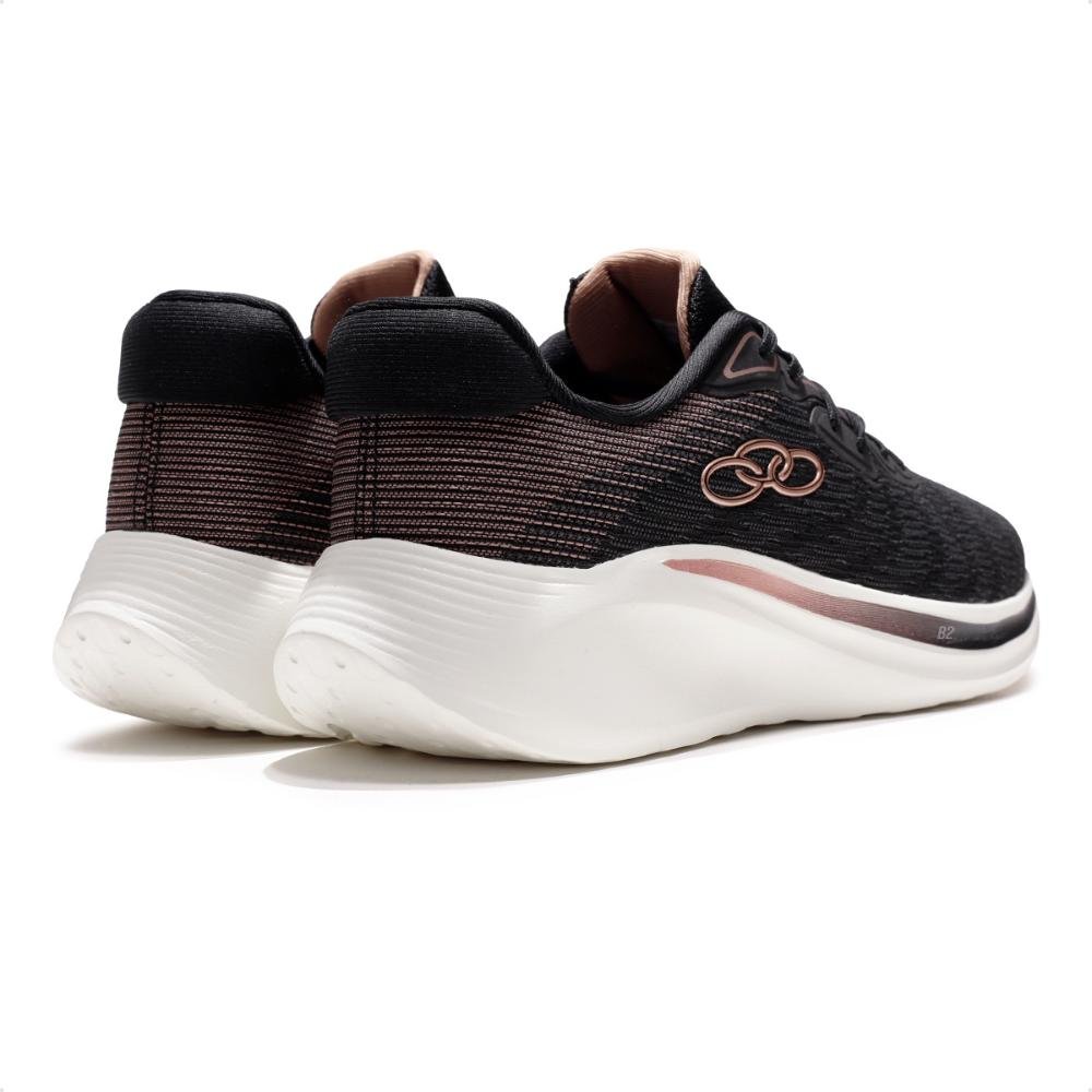 Tênis Olympikus Plaza Feminino Preto/Bege 5
