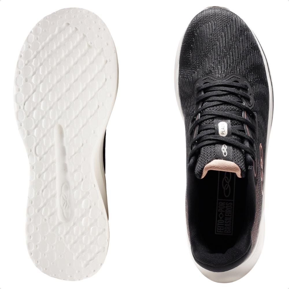 Tênis Olympikus Plaza Feminino Preto/Bege 6
