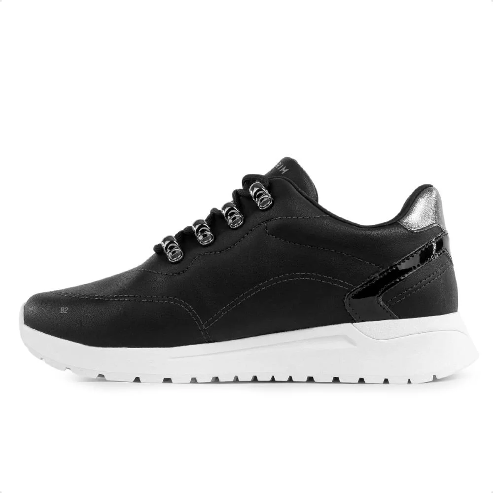 Tênis Ramarim Casual Ilhós Feminino Preto 2