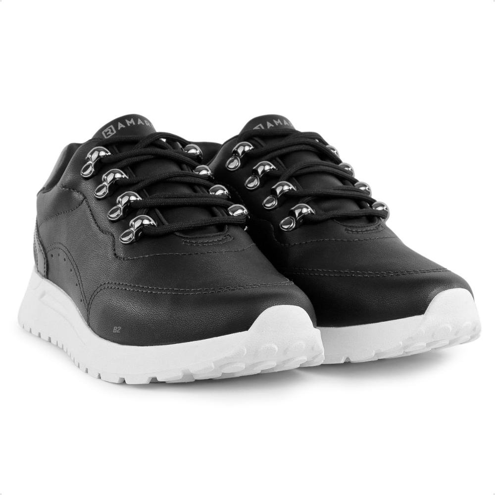 Tênis Ramarim Casual Ilhós Feminino Preto 3