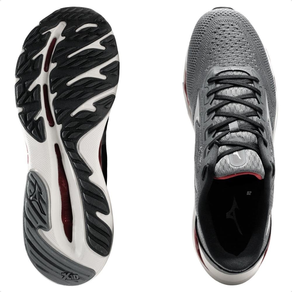Tênis Mizuno Wave Legend 4 Masculino Chumbo/Vermelho 6