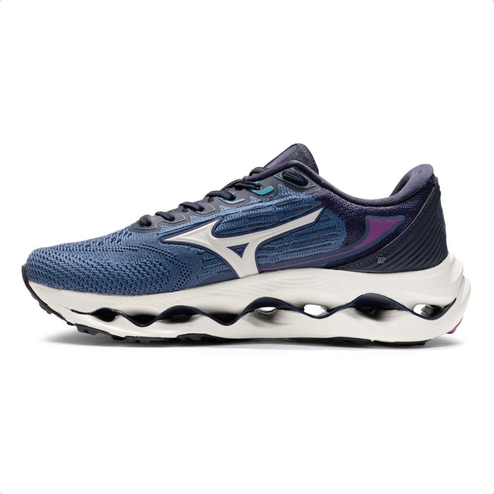 Tênis Mizuno Wave Legend 4 Feminino Marinho/Lilás 2