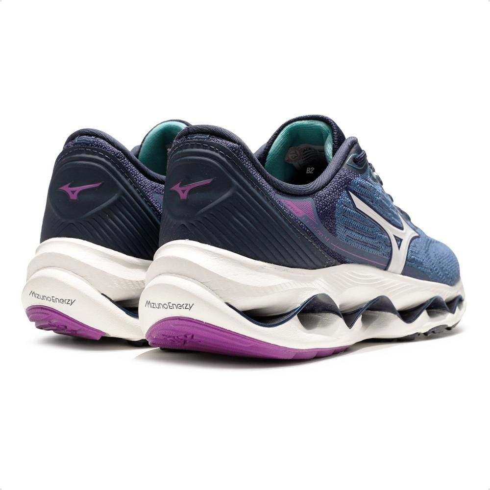 Tênis Mizuno Wave Legend 4 Feminino Marinho/Lilás 5