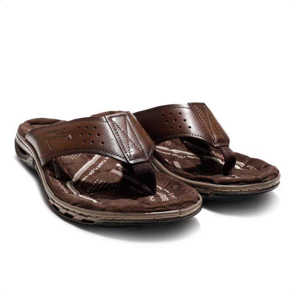 Chinelo Pegada Casual Masculino Marrom 3