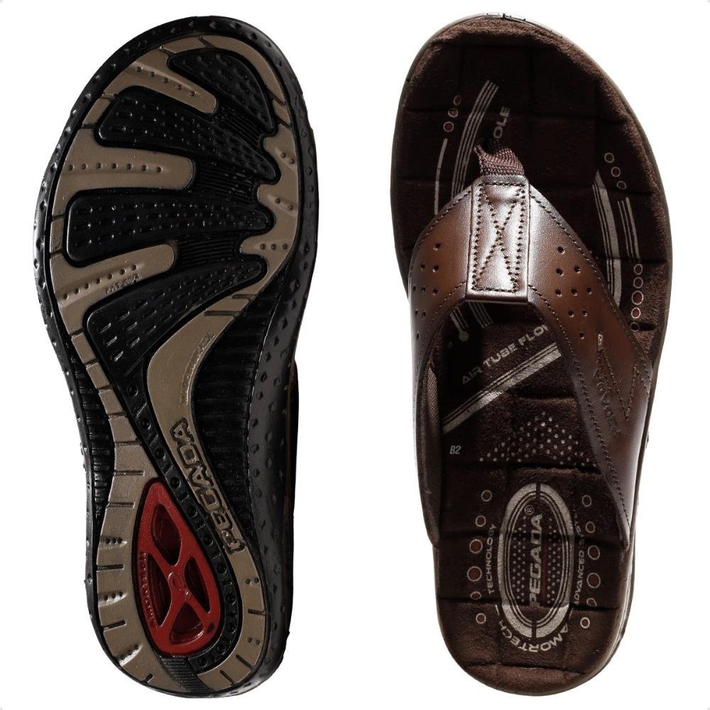 Chinelo Pegada Casual Masculino Marrom 6